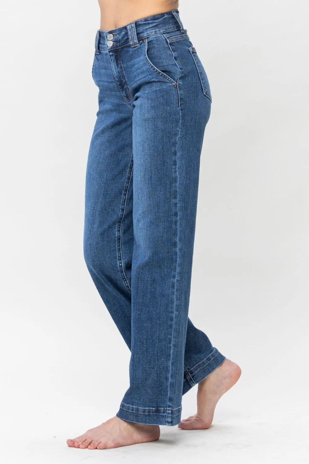 Bree Judy Blue Wide Leg Jeans