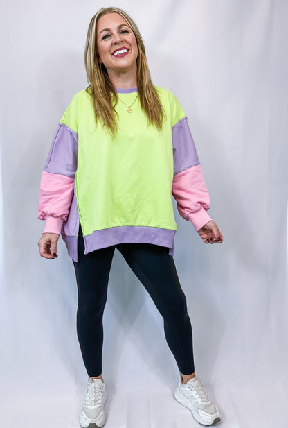 Harper Slit Sweatshirt
