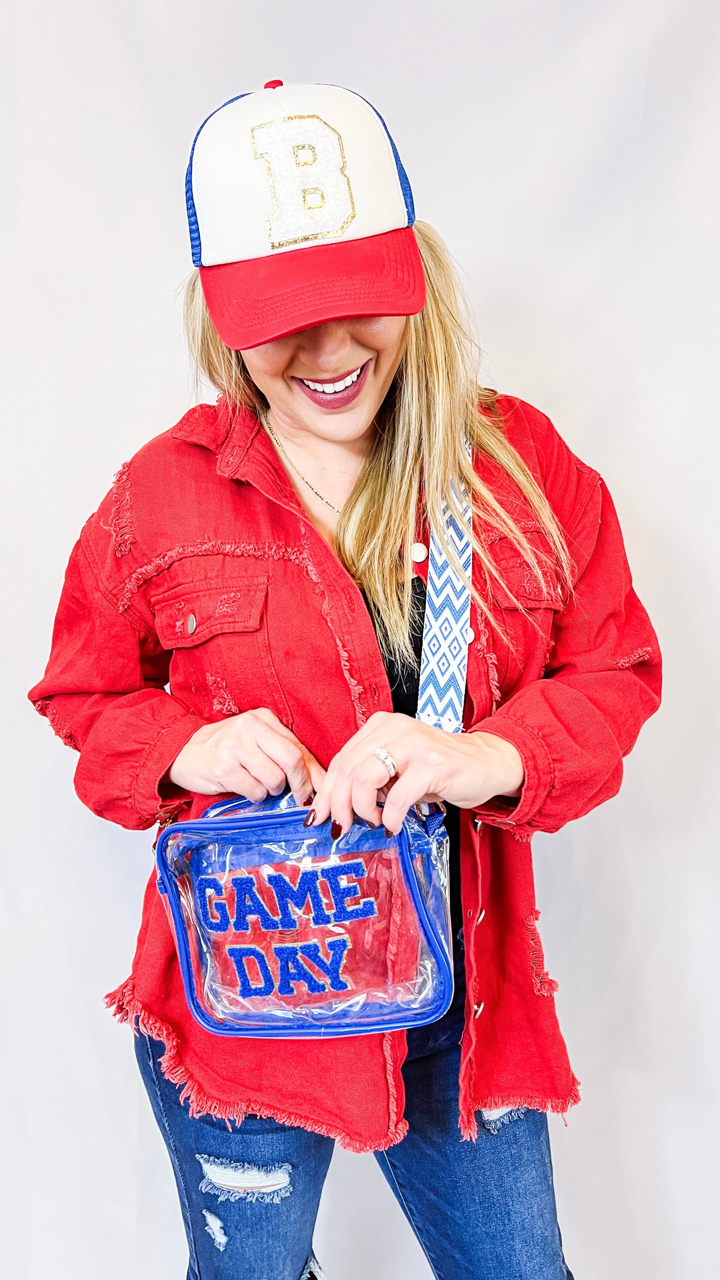 GAME DAY Clear Crossbody Bag