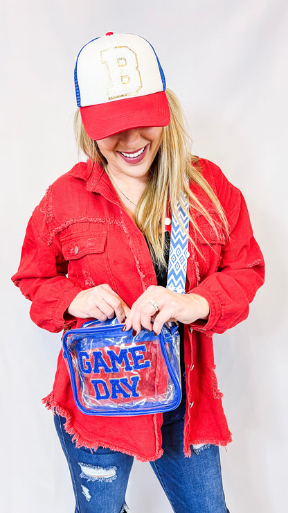 GAME DAY Clear Crossbody Bag