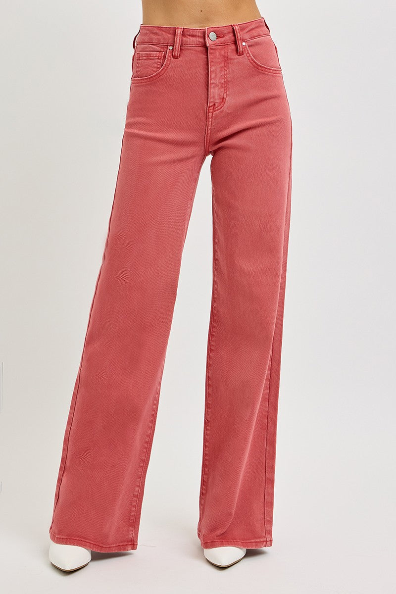 Talia Tummy Control Wide Leg Jeans