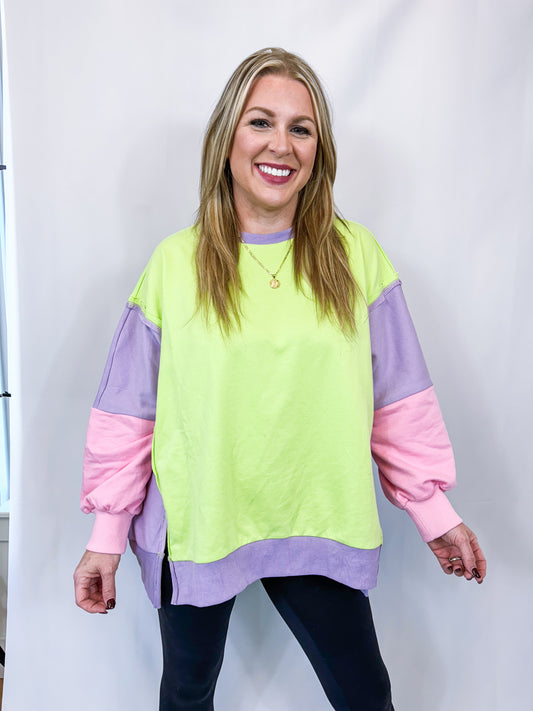 Harper Slit Sweatshirt
